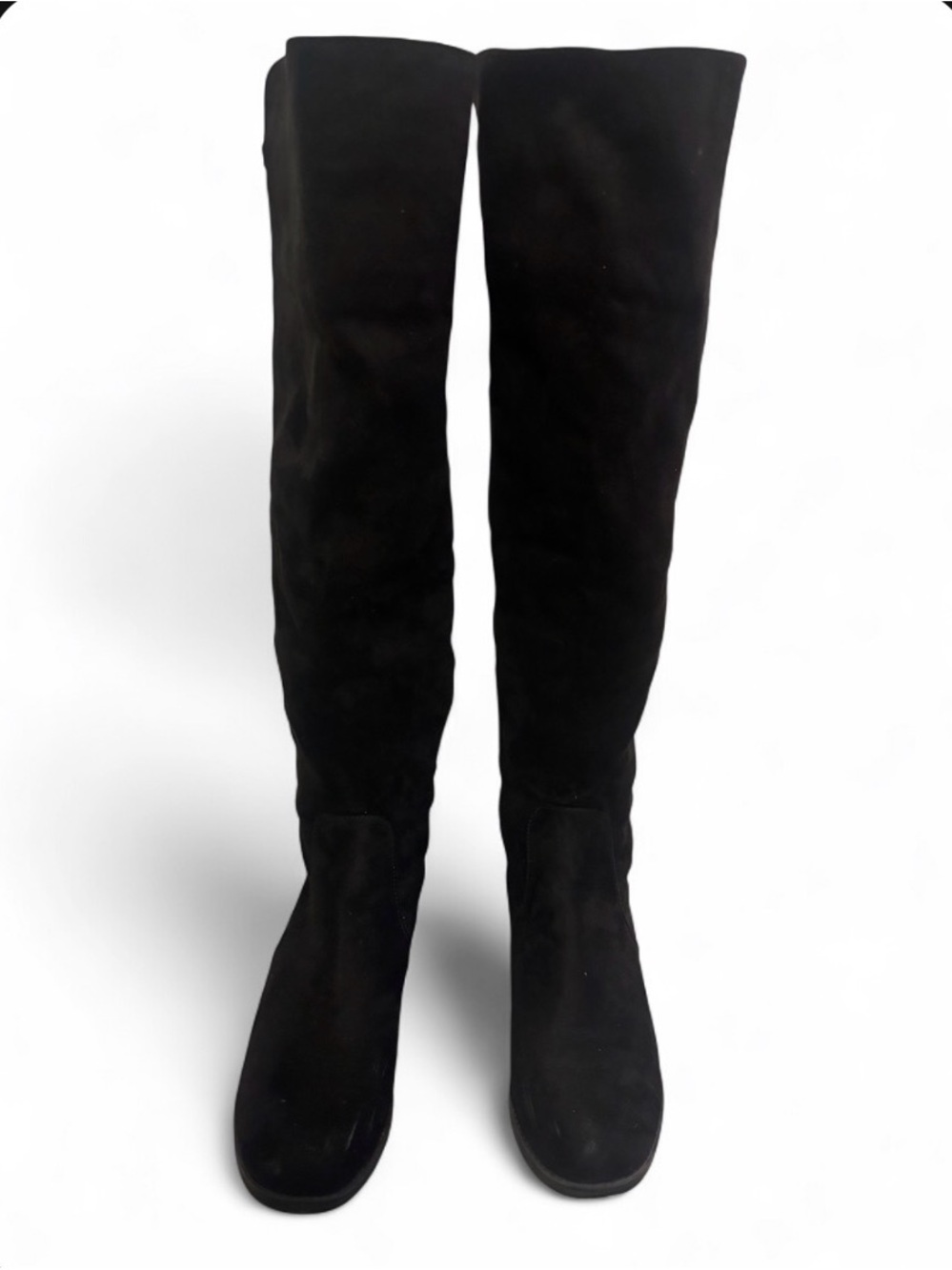 Unisa Black Over-the-Knee Suede Boots